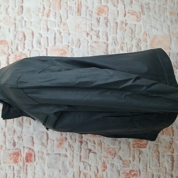 New Michael Kors Charcoal Faux Leather Jacket - Picture 7 of 12